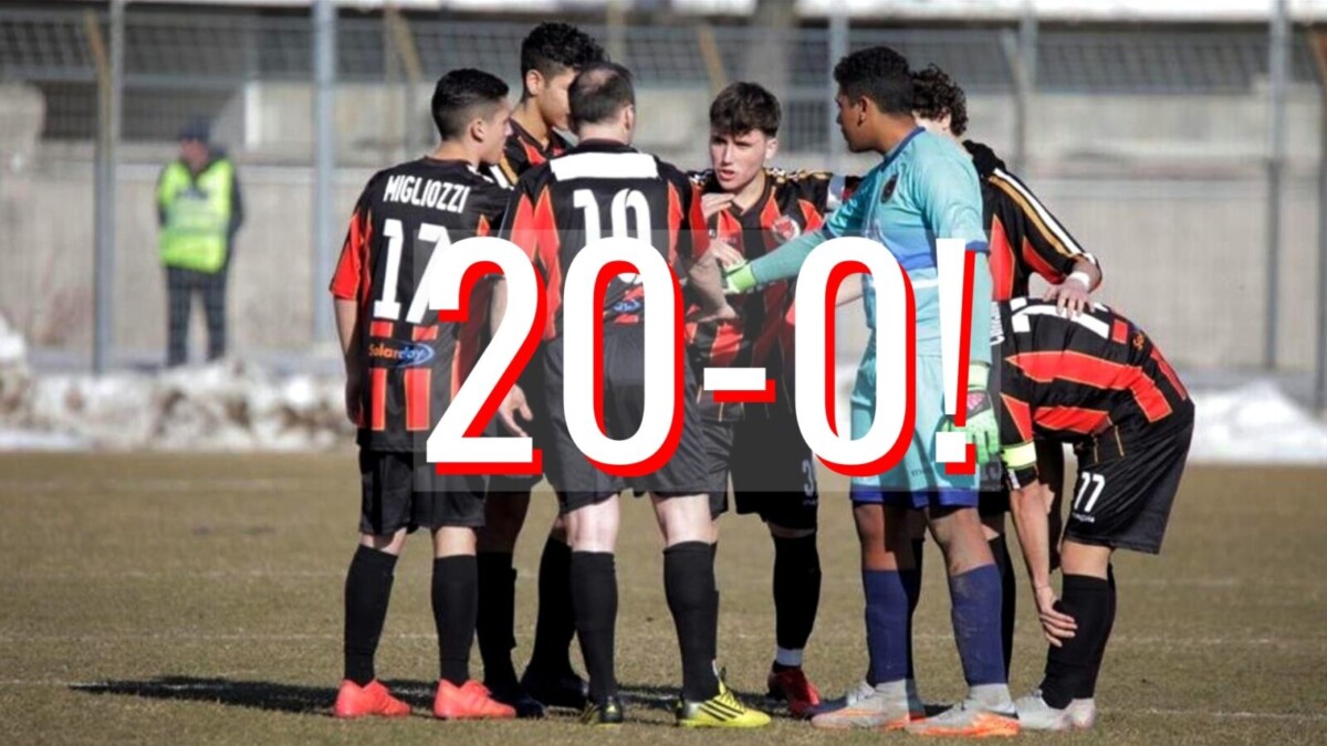 20-0! Il calcio italiano è morto