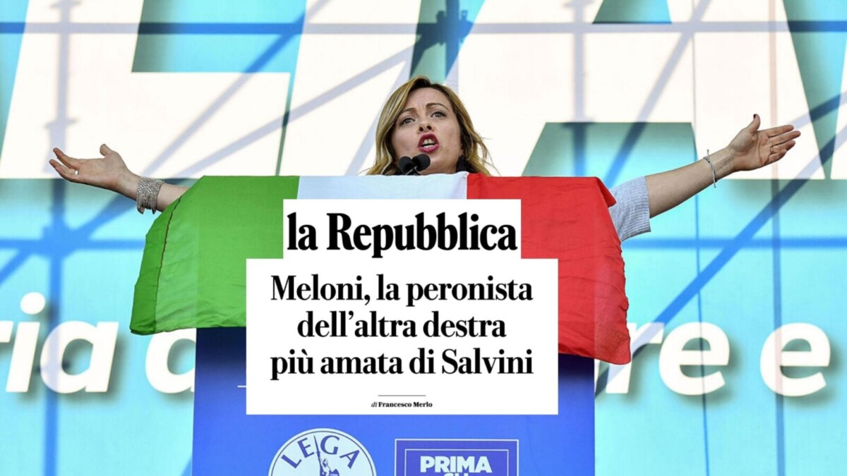 Il sessismo di Repubblica contro la Meloni (25 ott 2019)