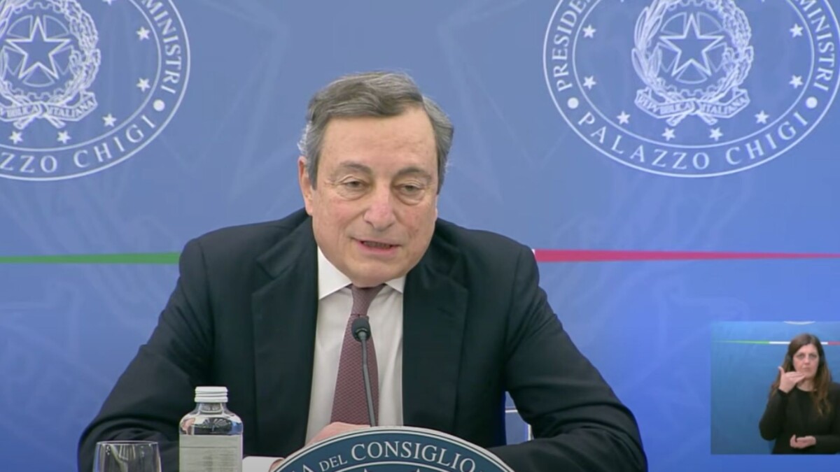 Covid-19, conferenza stampa del Presidente Draghi