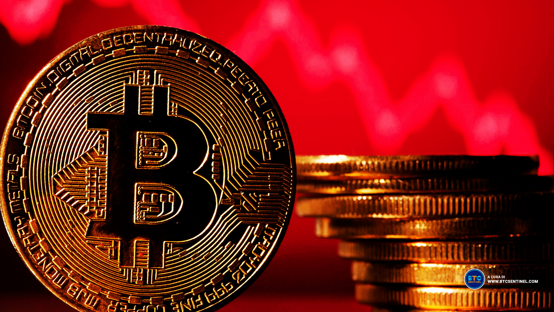 Bitcoin vede rosso e inverte il rally: prezzo sotto i $ 22.000