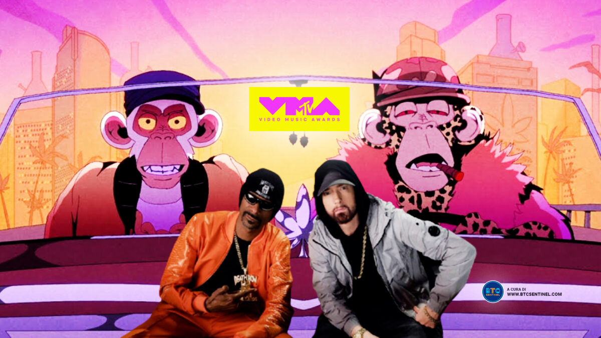 Eminem e Snoop Dogg si esibiscono agli MTV nei panni di Bored Apes