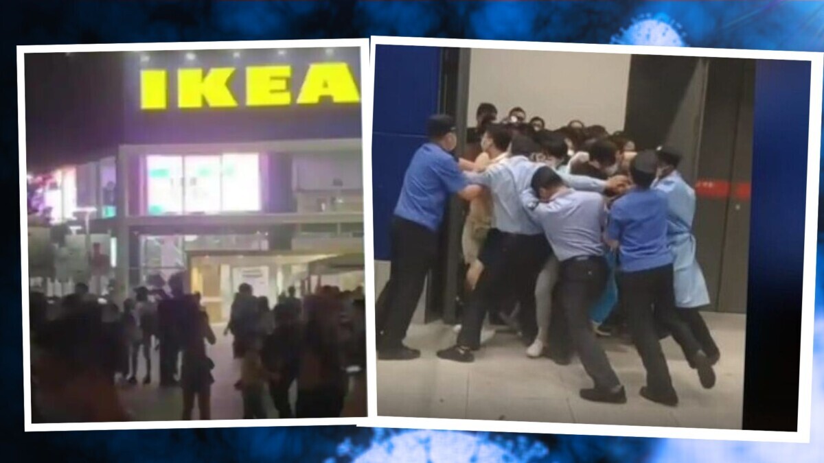 Shanghai, clienti in fuga da Ikea per evitare quarantena Shanghai, clienti in fuga da Ikea per evitare quarantena