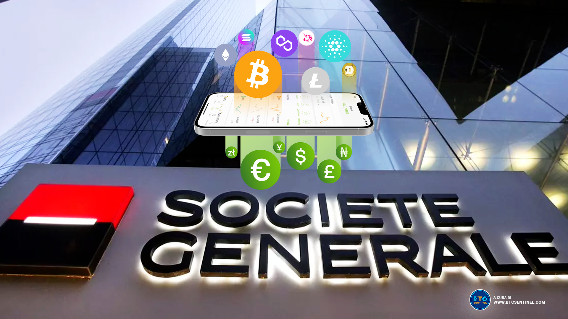 Société Générale, terza banca più grande di Francia, gestisce servizi crypto