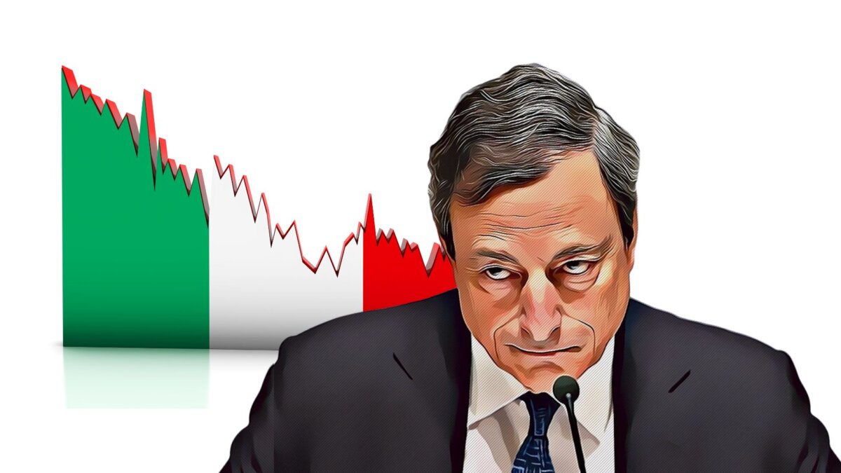 “My debt has not grown.”  Draghi stunt trick