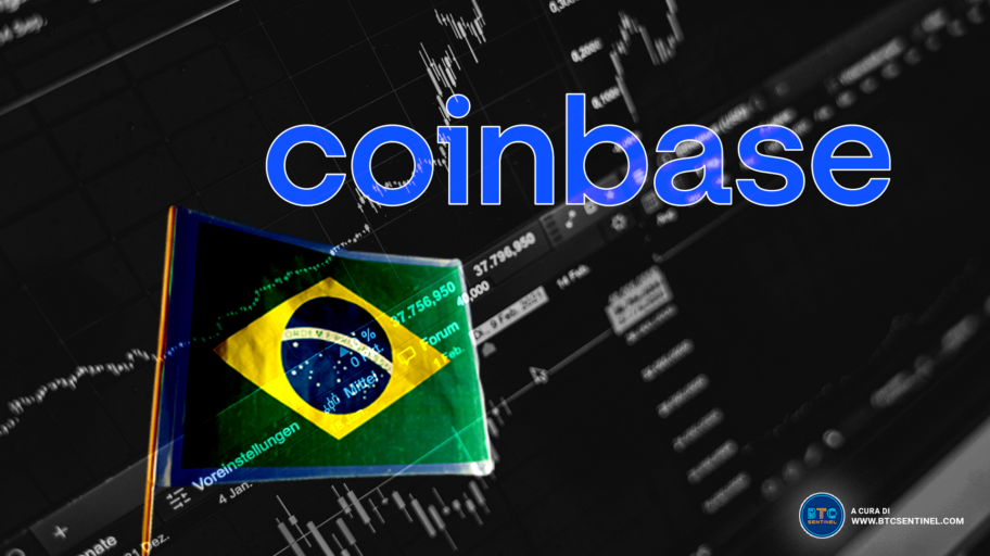 Coinbase: azioni +12% dopo l'annuncio dell'espansione in Brasile