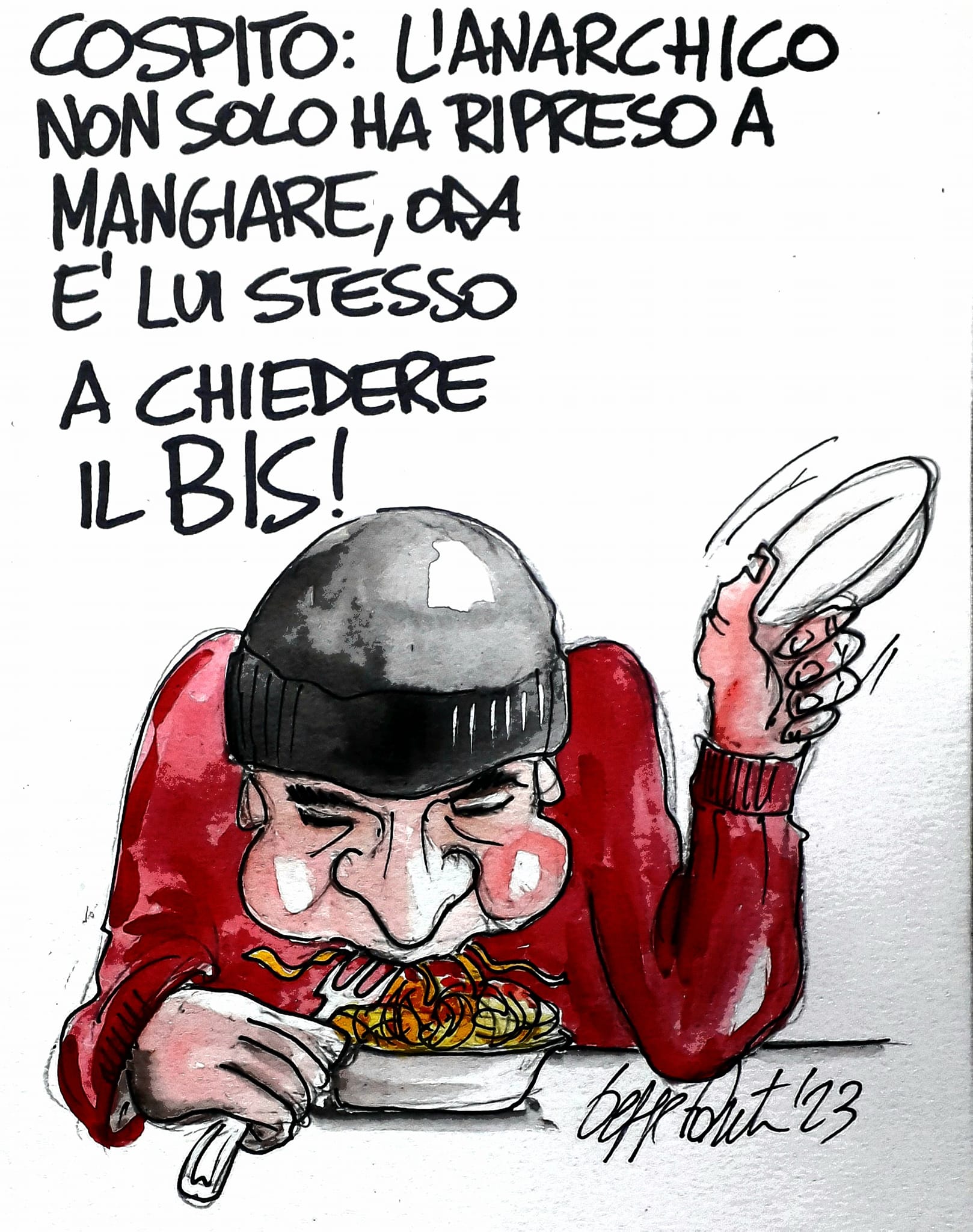 Sedute Satiriche di Beppe Fantin - Vignetta del 22/04/2023