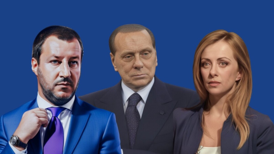 Meloni Salvini Berlusconi centrodestra