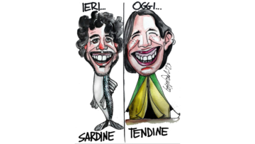 Sedute Satiriche di Beppe Fantin - Vignetta del 12/05/2023