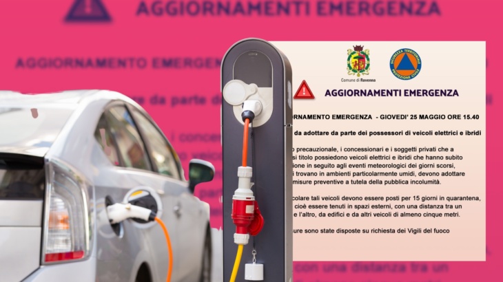 auto elettriche ravenna alluvione