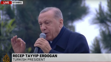 Erdogan nel suo discorso della vittoria
