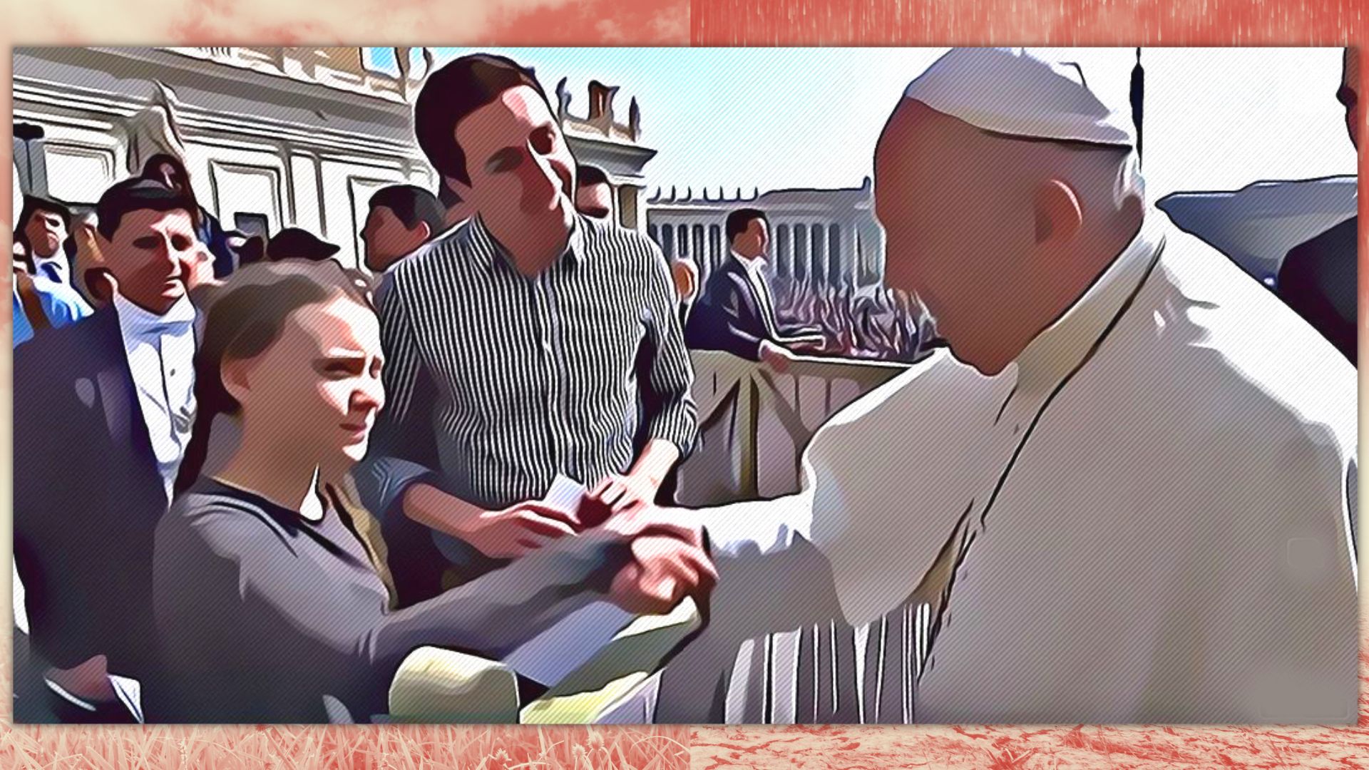 Påven Bergoglio ”helgar” Greta Thunberg