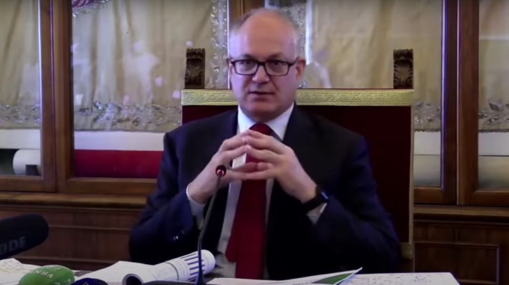 Il sindaco di Roma Roberto Gualtieri