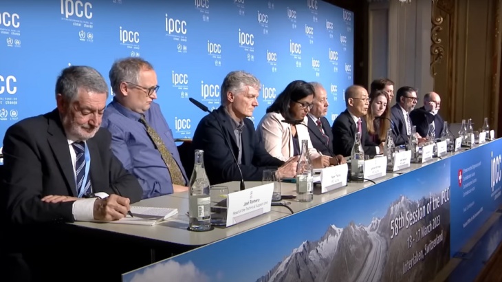 Conferenza stampa della sessione 2023 dell'IPCC