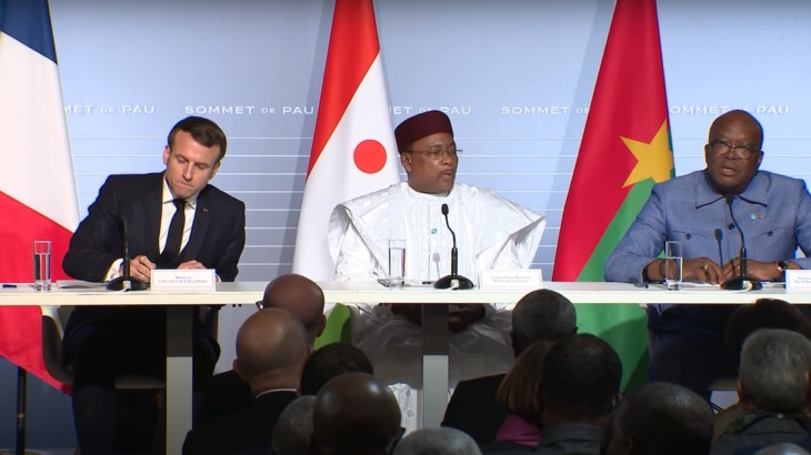 Macron al vertice G5 Sahel di Sommet de Pau