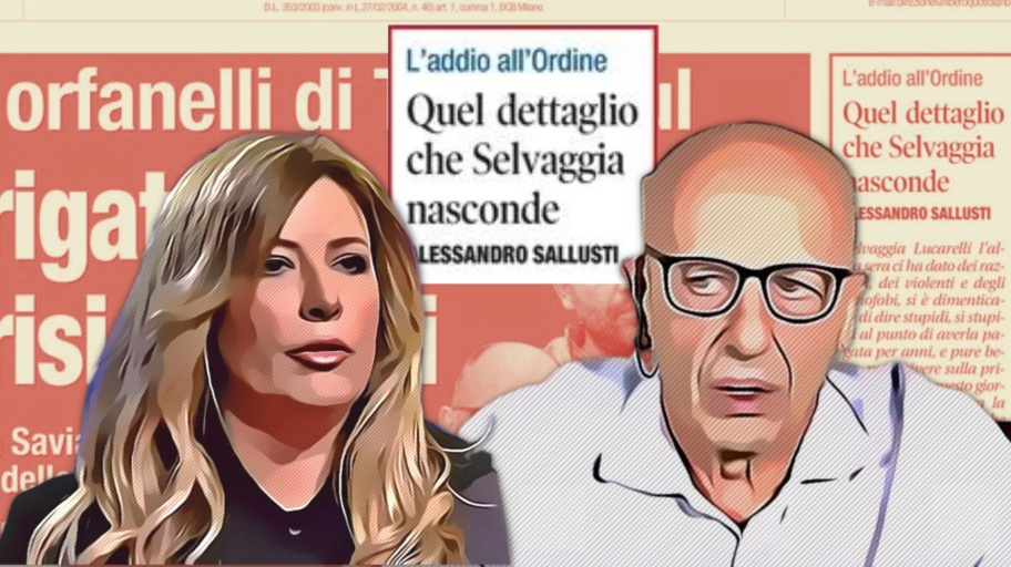 Alessandro Sallusti e Selvaggia Lucarelli