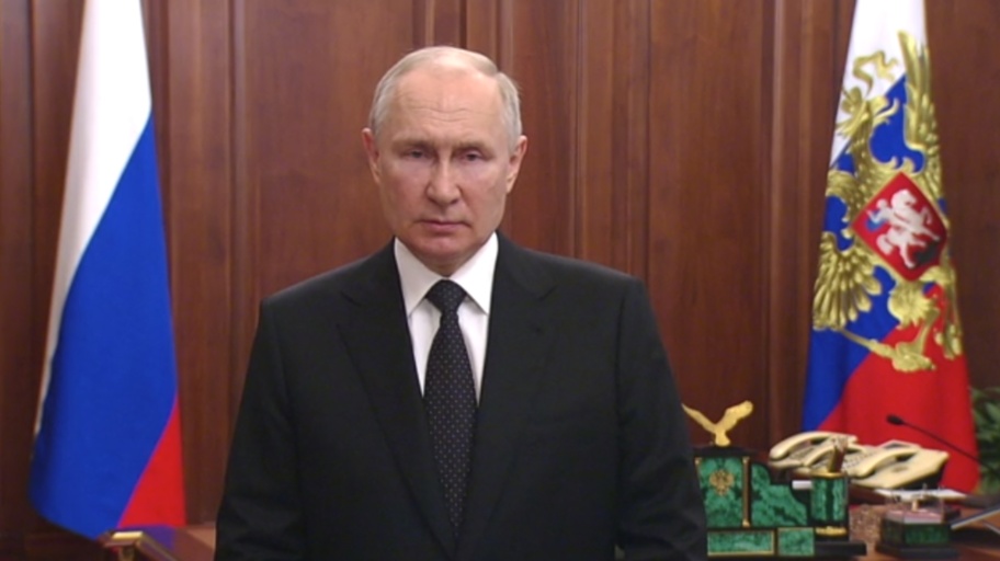 Vladimir Putin parla alla nazione dopo l'insurrezione della Wagner