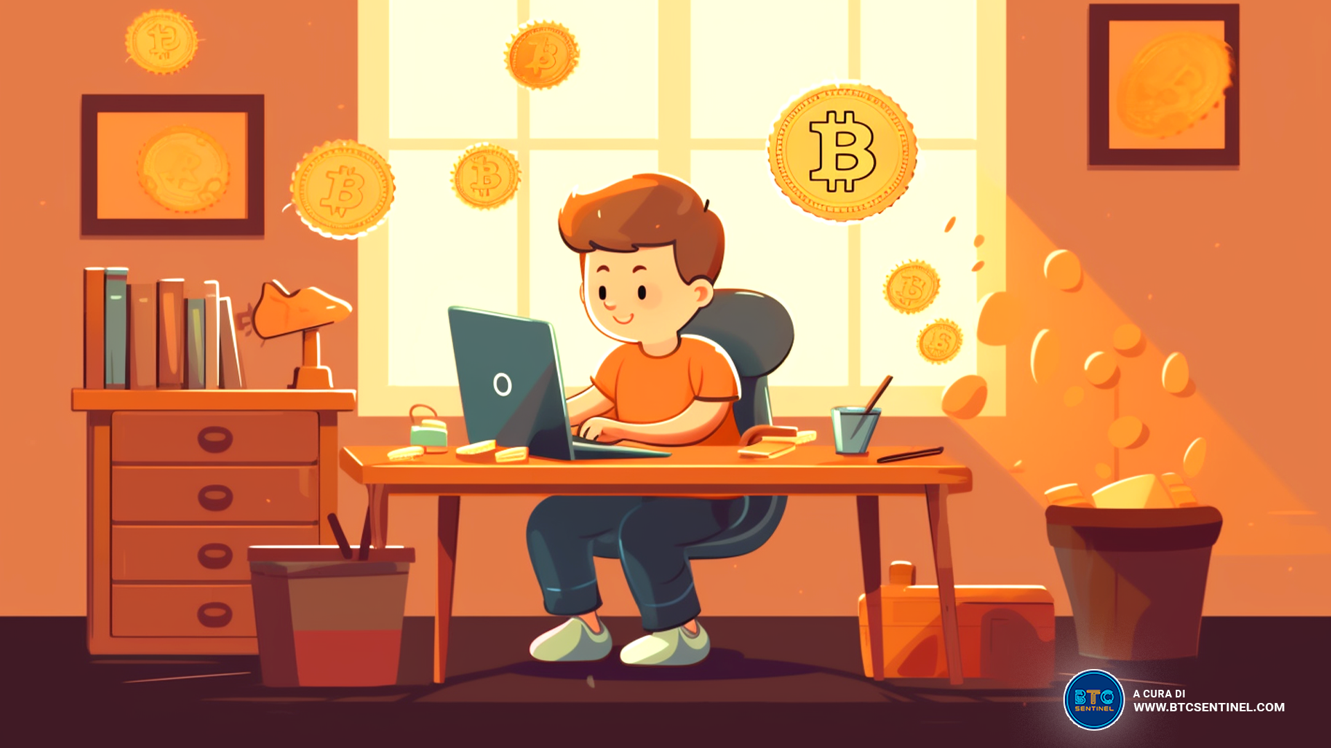 Tazza da caffè cripto Bitcoin Lite moneta token tazza da tè