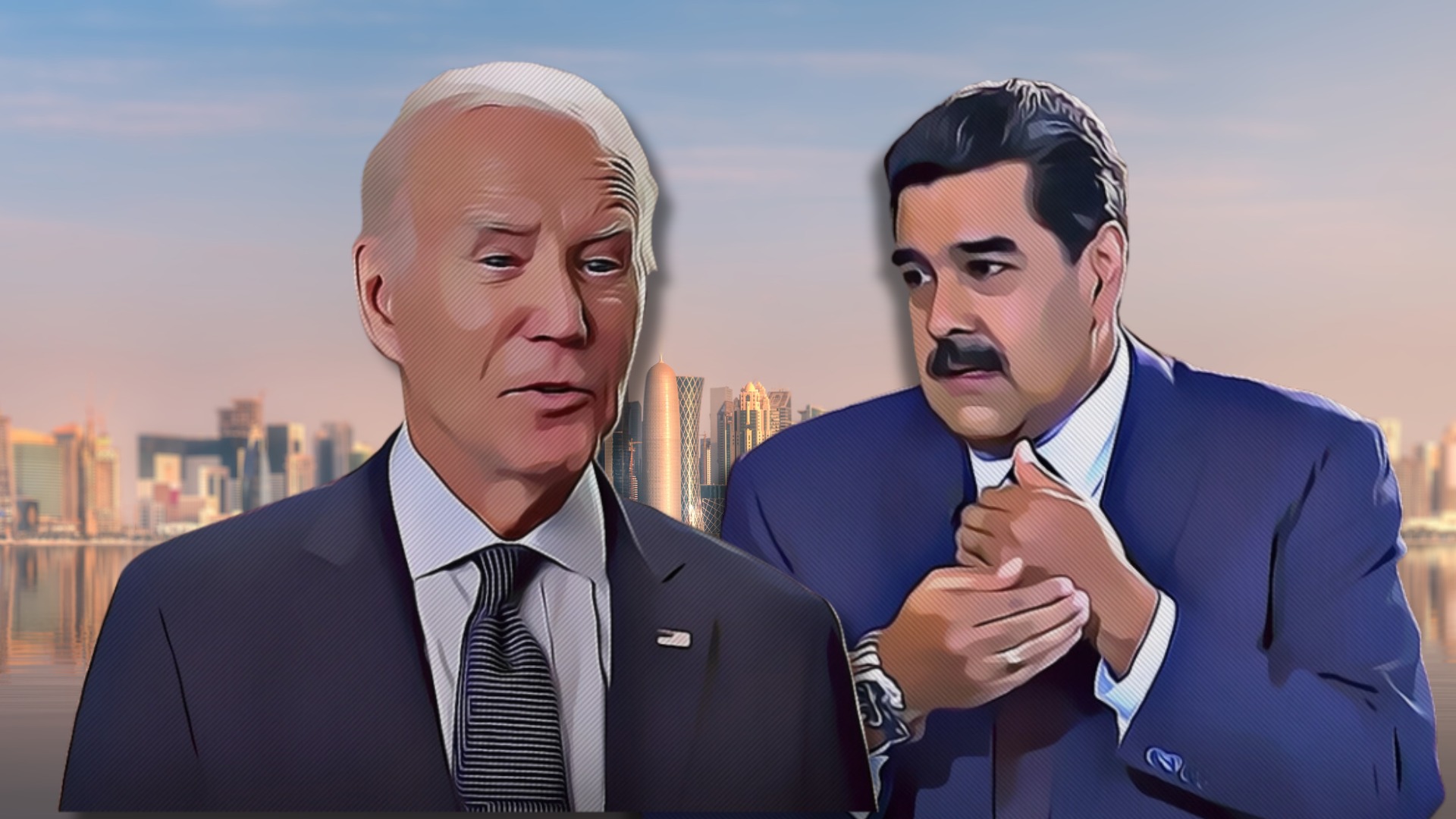 Uma reunião secreta no Catar revelou Biden Maduro