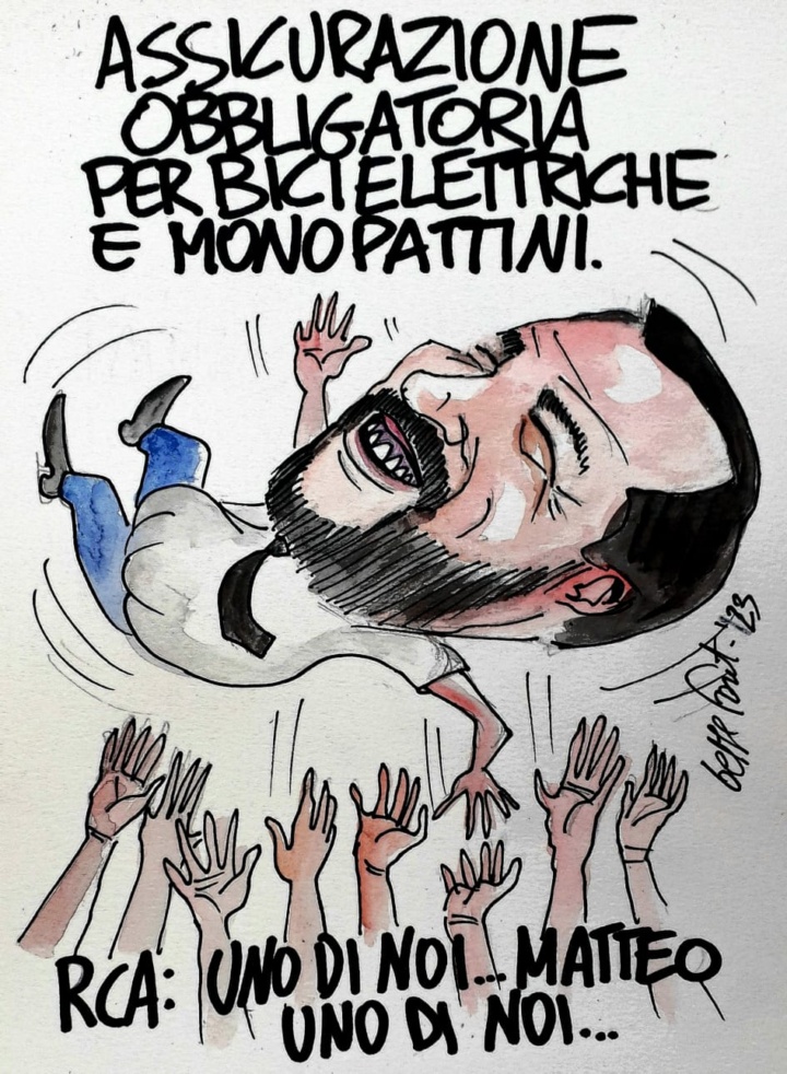 Sedute Satiriche di Beppe Fantin - Vignetta del 07/08/2023