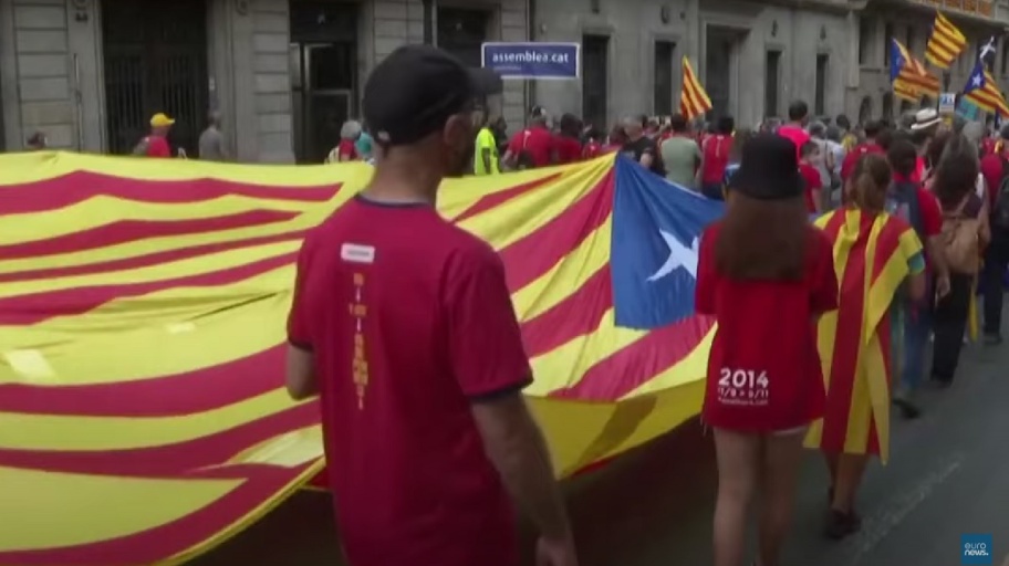 Corteo di indipendentisti catalani