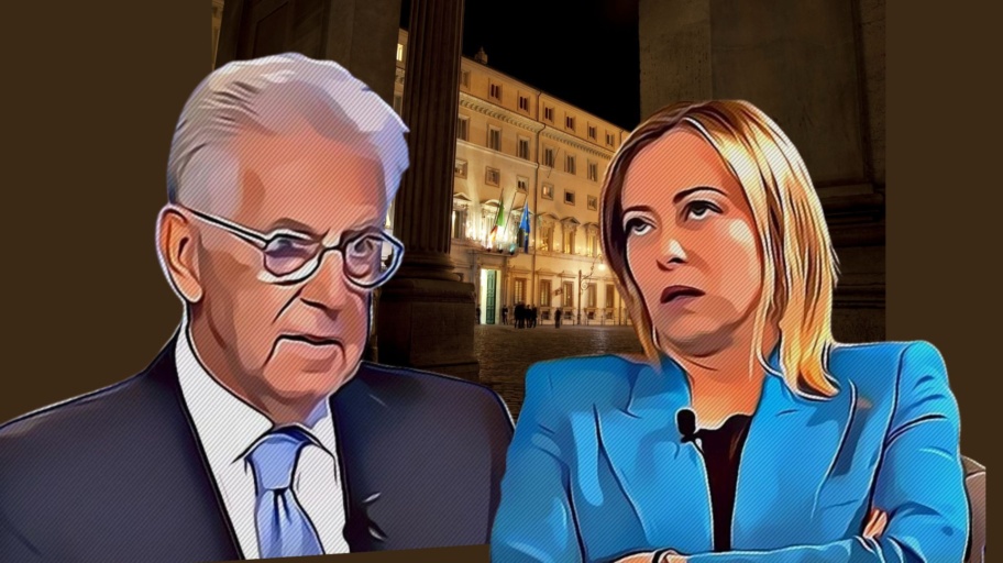 Mario Monti, Gioria Meloni e il veto sul patto di stabilità