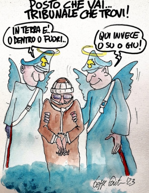 Sedute Satiriche di Beppe Fantin - Vignetta del 25/09/2023