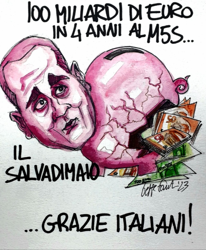 Sedute Satiriche di Beppe Fantin - Vignetta del 06/09/2023