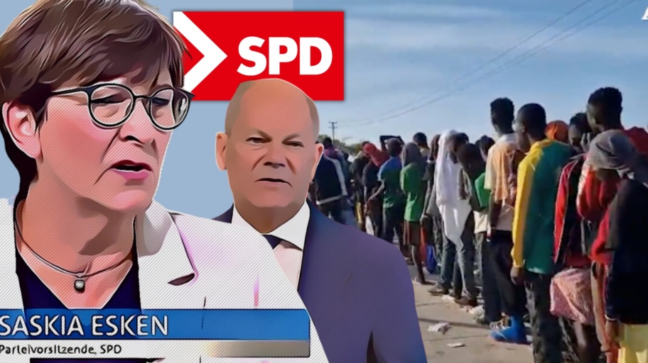 Saskia Esken Olaf Sholz Spd migranti lampedusa
