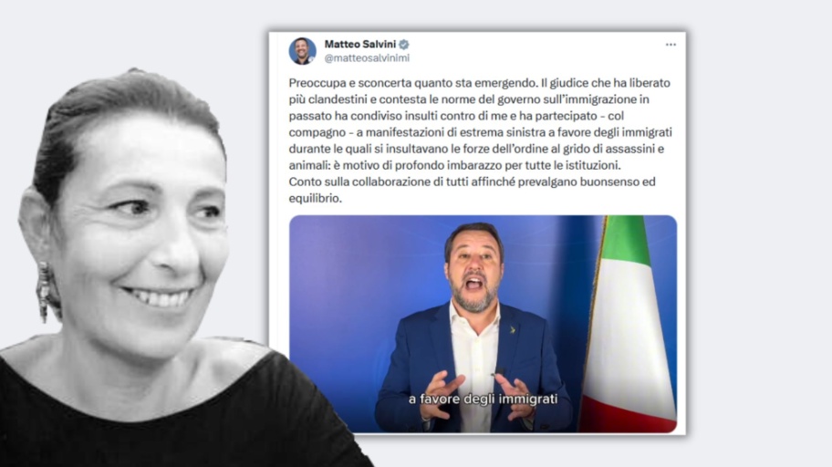 Iolanda Apostolico e Matteo Salvini