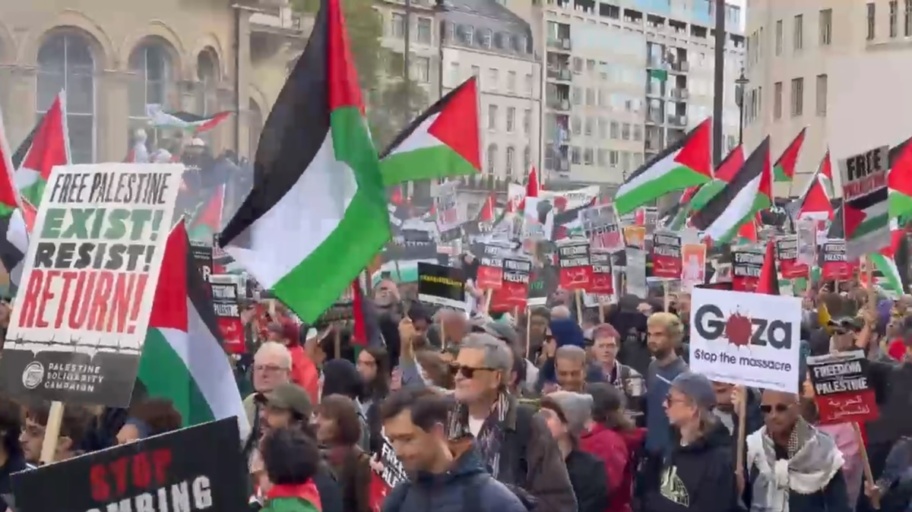 manifestazione Londra Palestina