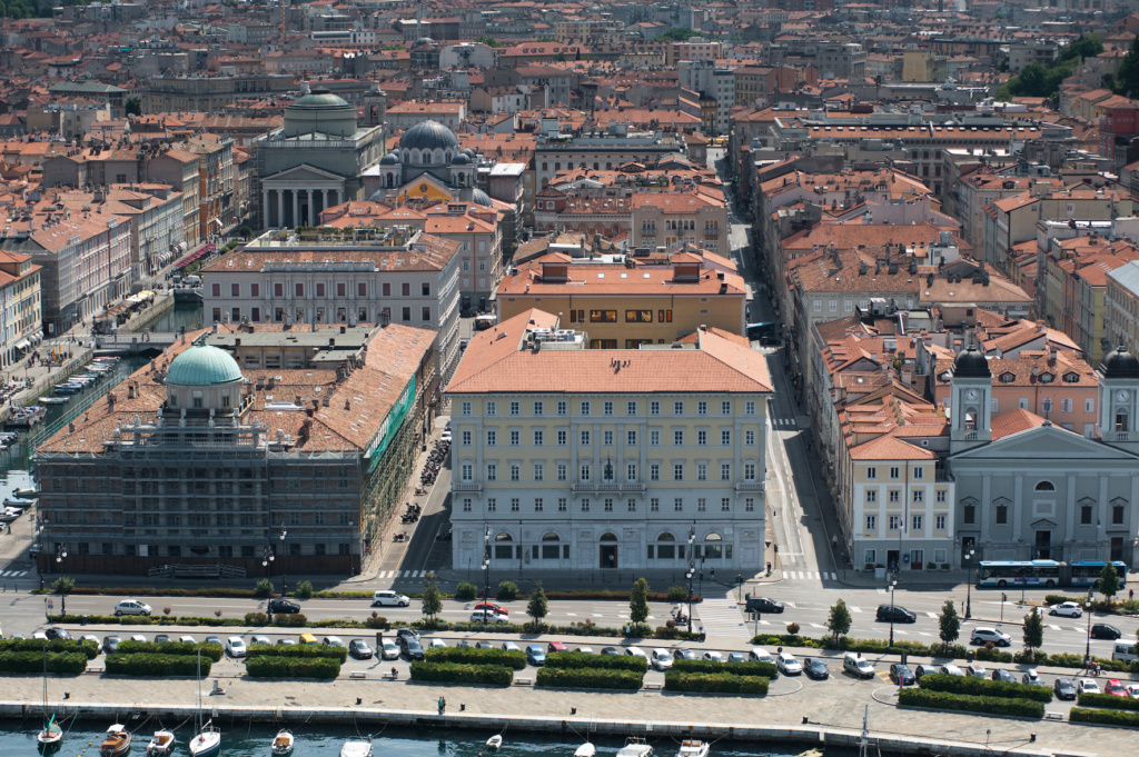 Il quartier generale di Fincantieri a Trieste