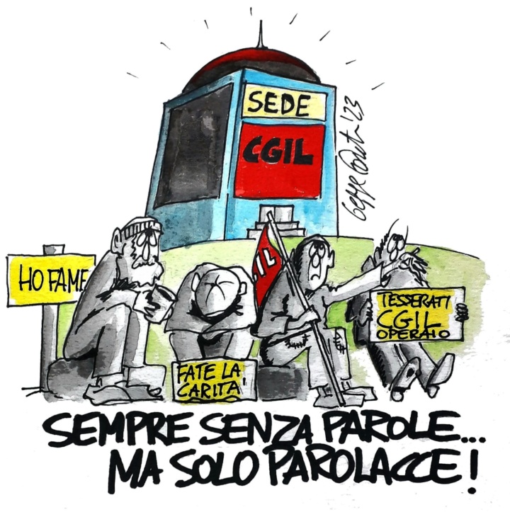 Sedute Satiriche di Beppe Fantin - Vignetta del 18/11/2023