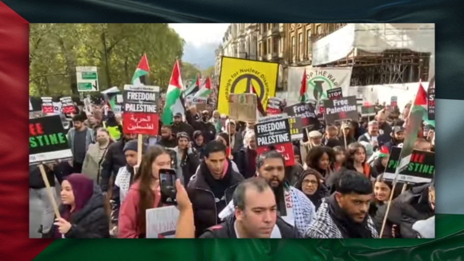 manifestazione pro palestina Londra