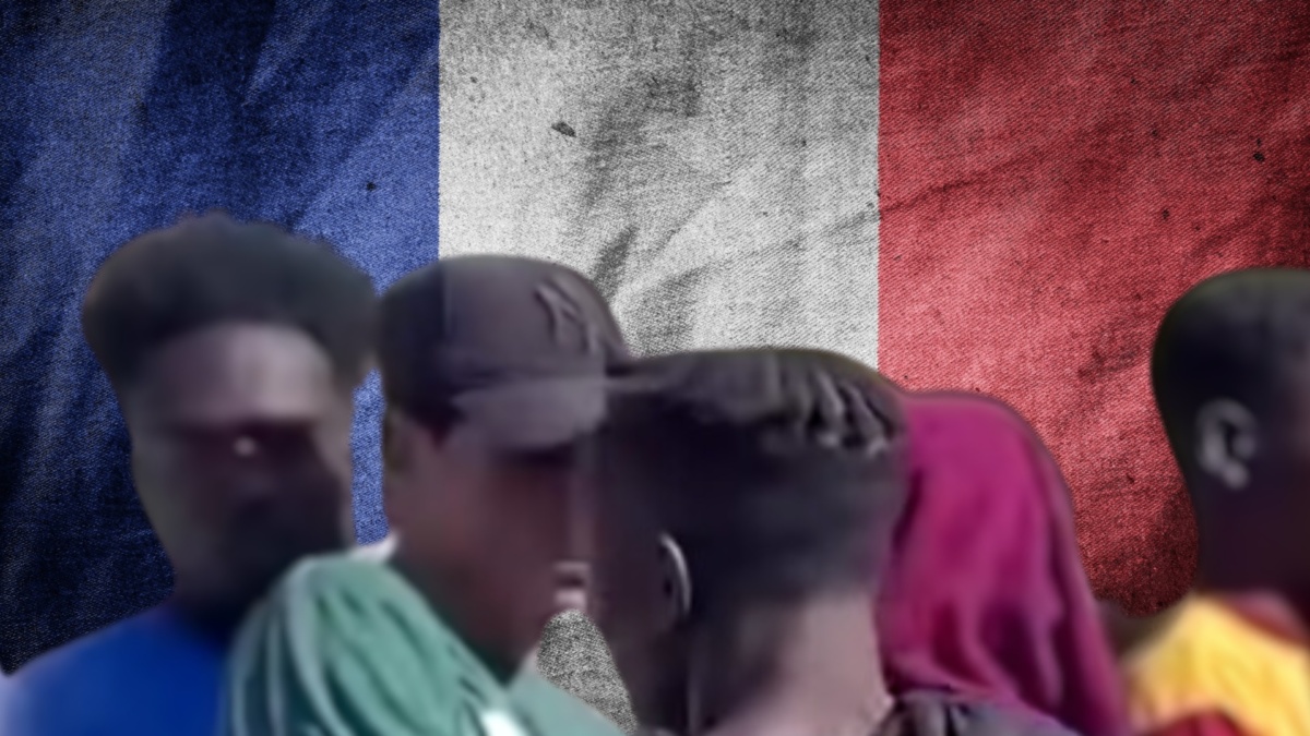 Bandiera Francia Migranti