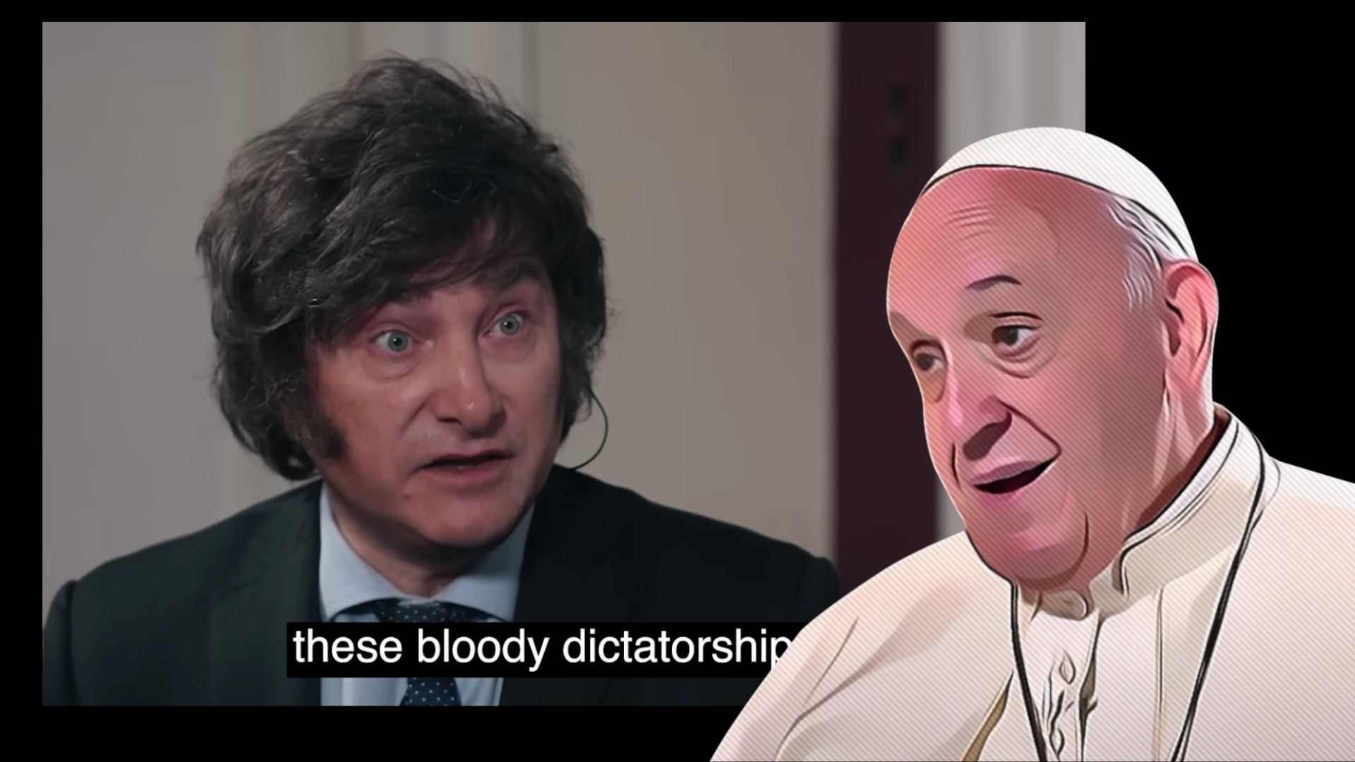 Javier Milei fa pelo e contropelo a Papa Francesco: “È un comunista”