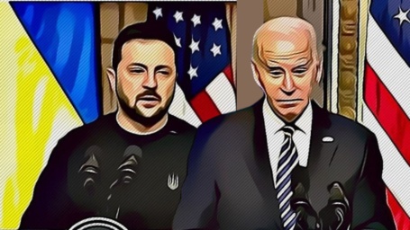 Joe Biden e Volodymyr Zelensky (2)