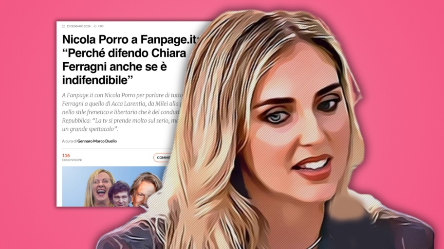 Chiara Ferragni Nicola Porro