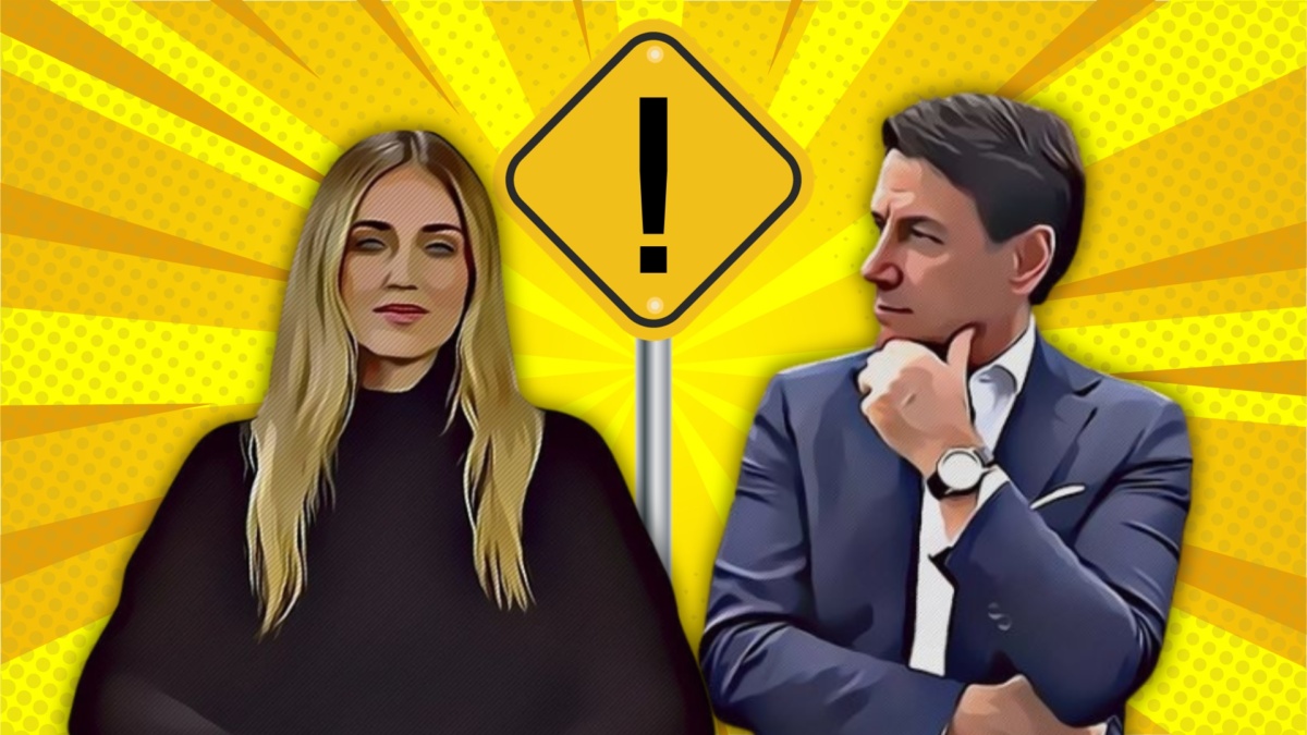 Chiara Ferragni e Giuseppe Conte