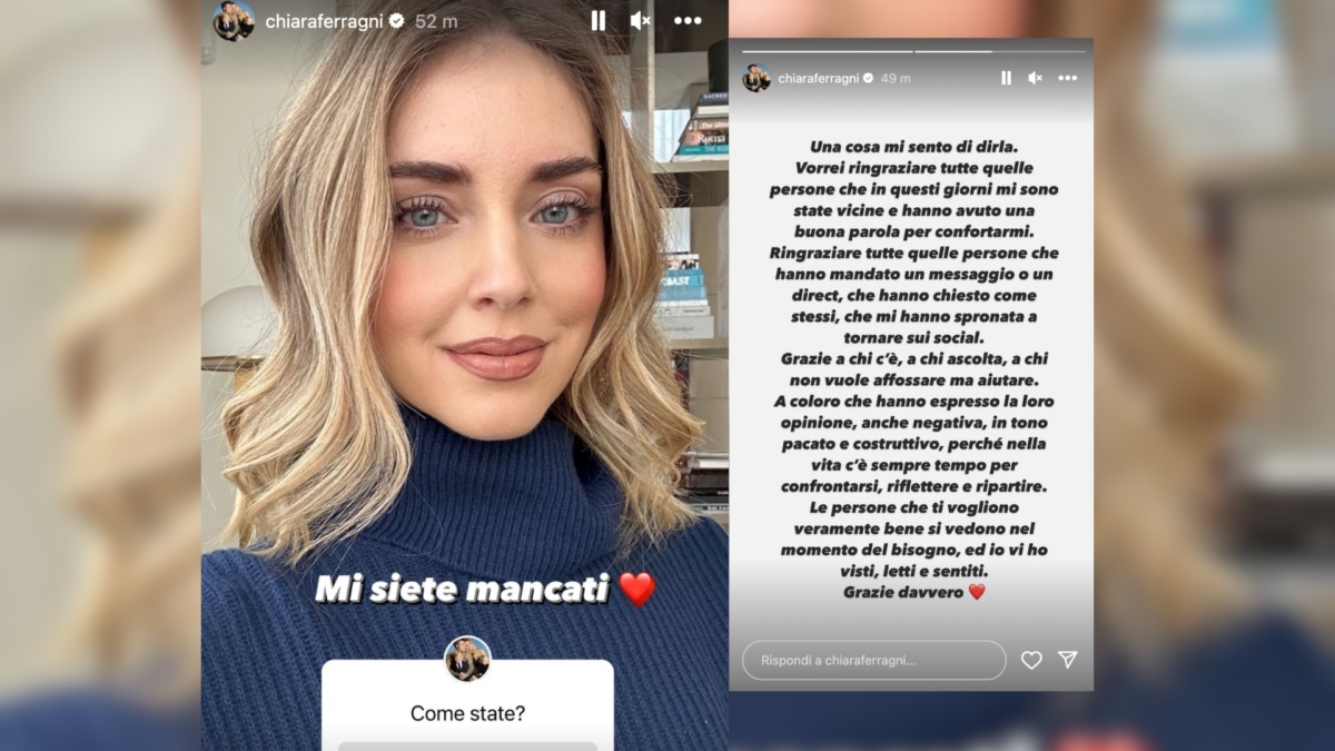 Chiara Ferragni post social