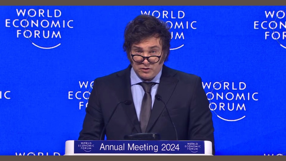 Milei Economic Forum di Davos