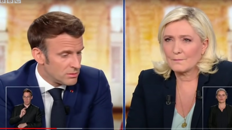 Macron Le Pen (BBC)