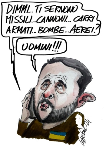 Sedute Satiriche di Beppe Fantin - Vignetta del 23/02/2024