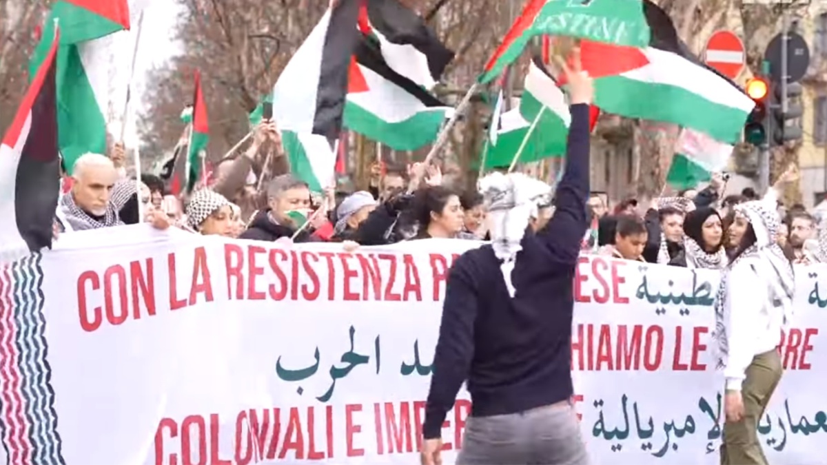 Una marcha pro palestina
