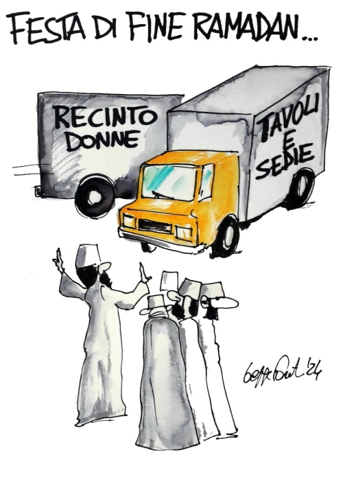 Sedute Satiriche di Beppe Fantin - Vignetta del 16/04/2024