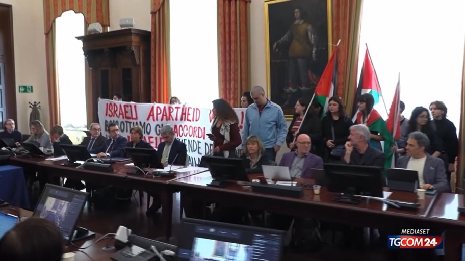 Boicottaggio Israele Normale Pisa (Tgcom24)