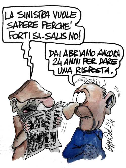 Sedute Satiriche di Beppe Fantin - Vignetta del 23/05/2024