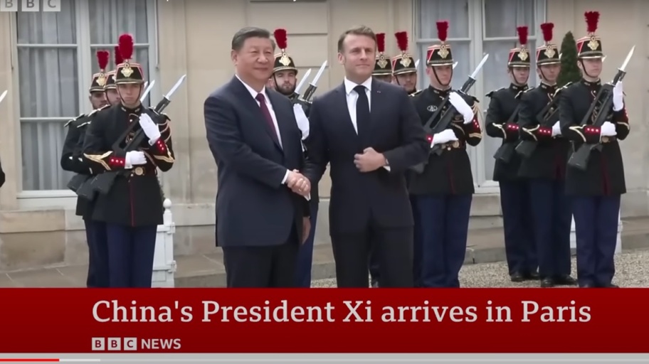 Macron Xi (BBC)