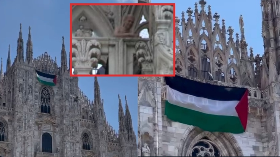 Bandiera palestina Duomo