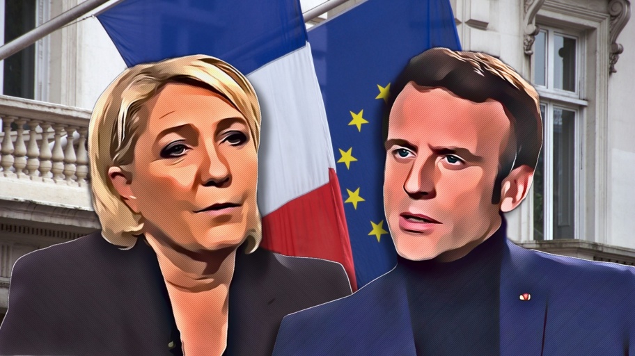 Le Pen Macron elezioni europee francia