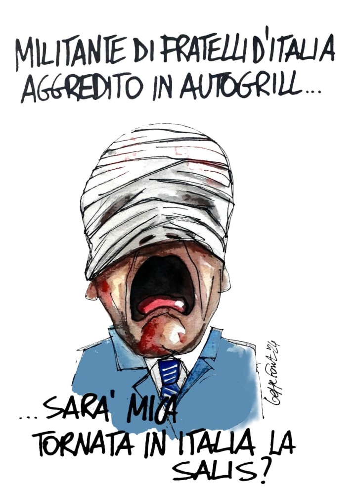 Sedute Satiriche di Beppe Fantin - Vignetta del 06/06/2024